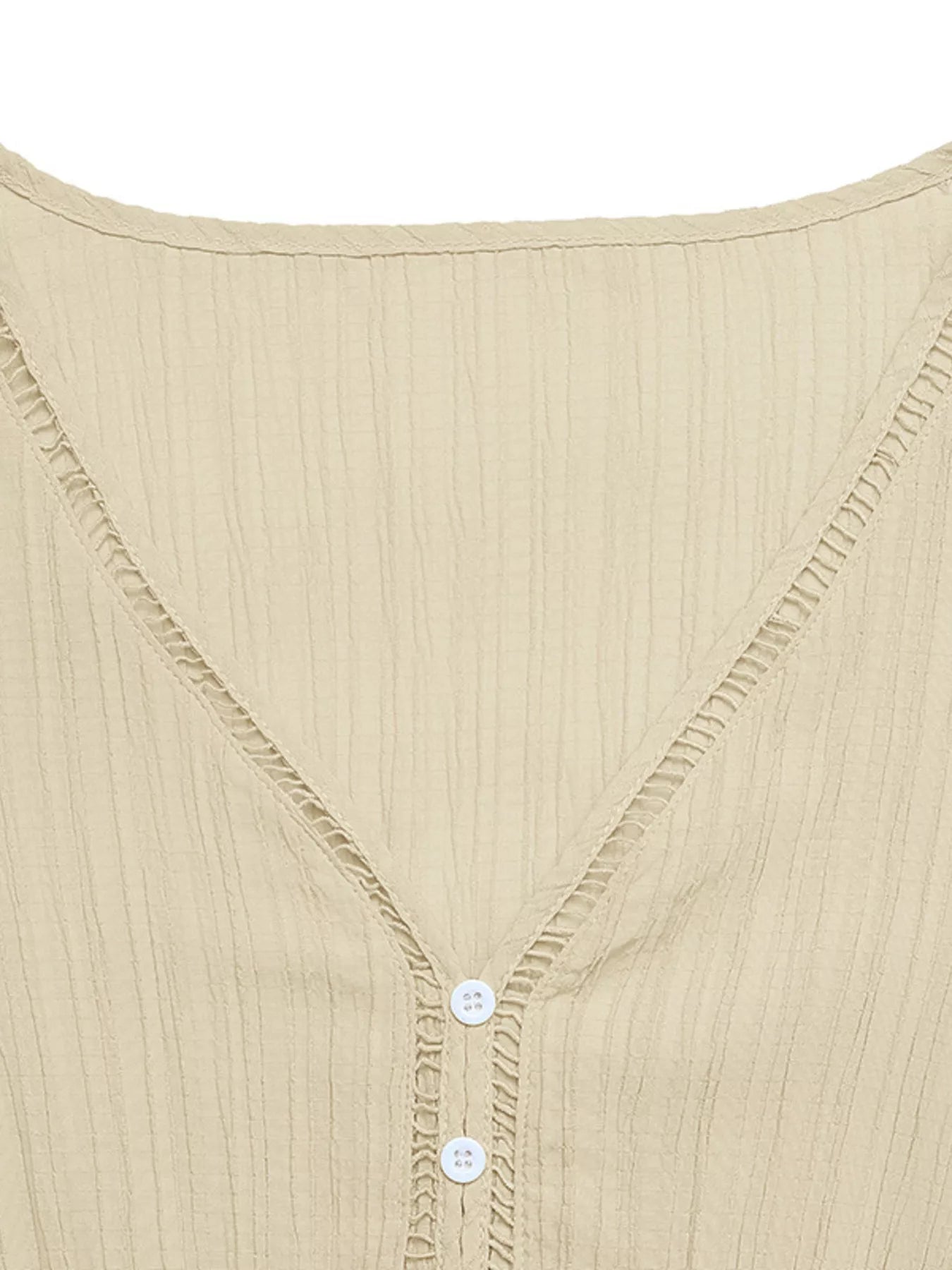 Tiered V-Neck Long Sleeve Dress