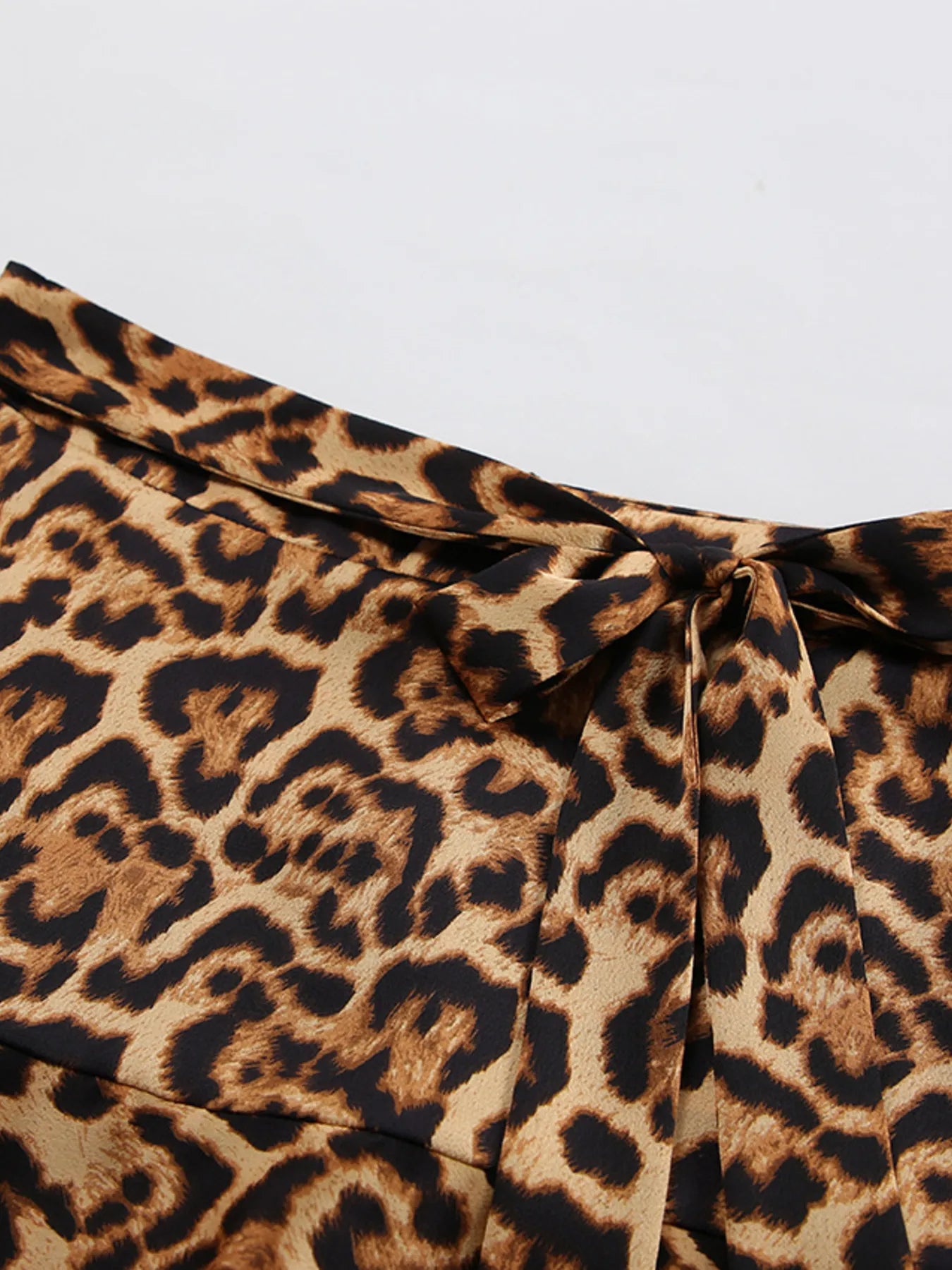 Leopard Print Mini Skirt