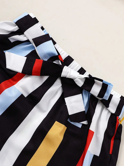 Children's Ruffled Spaghetti Strap Top and Pants Set