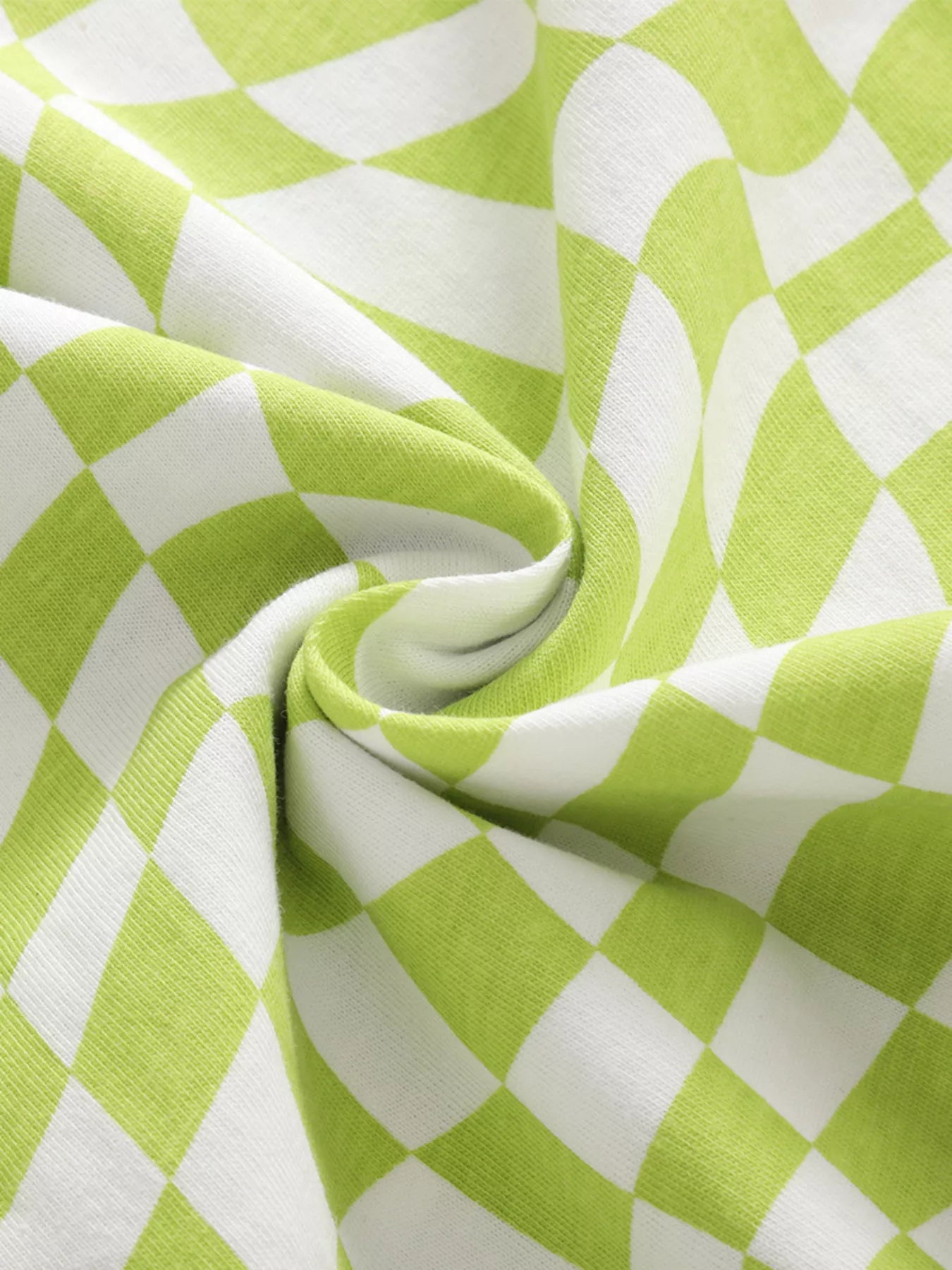 Children's Checkered Top and Pants Set