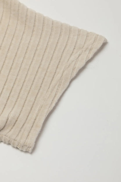 Ribbed Knit Wide Leg Jumpsuit