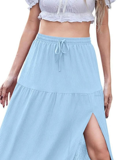 Full Size Slit Maxi Skirt Plus Size