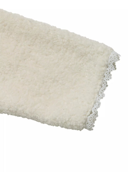 Lace Detail Button Up Long Sleeve Outerwear