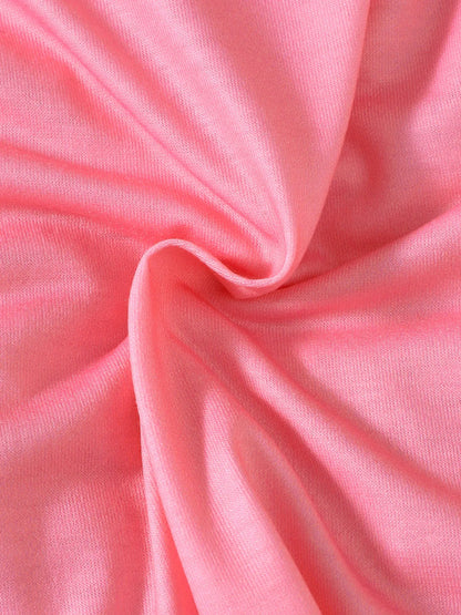 Children's Headband Letter Ruffle Sleeve Top and Shorts 3-Piece Set