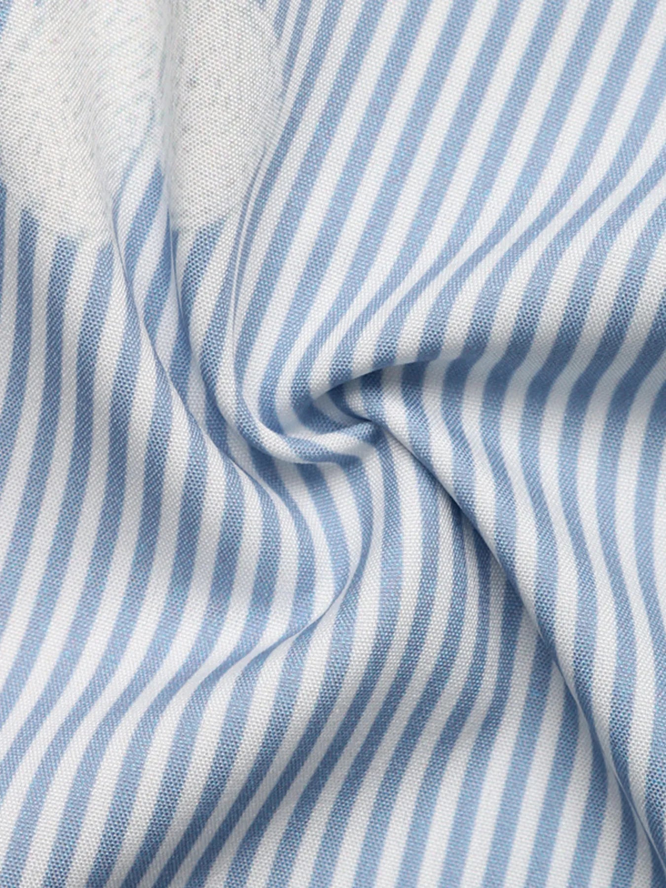 Floral Striped V-Neck Short Sleeve Shirt