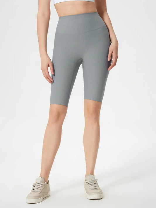 Millennia High Waist Active Shorts Gray