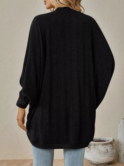 Cozy Oversized Open Front Knit Cardigan