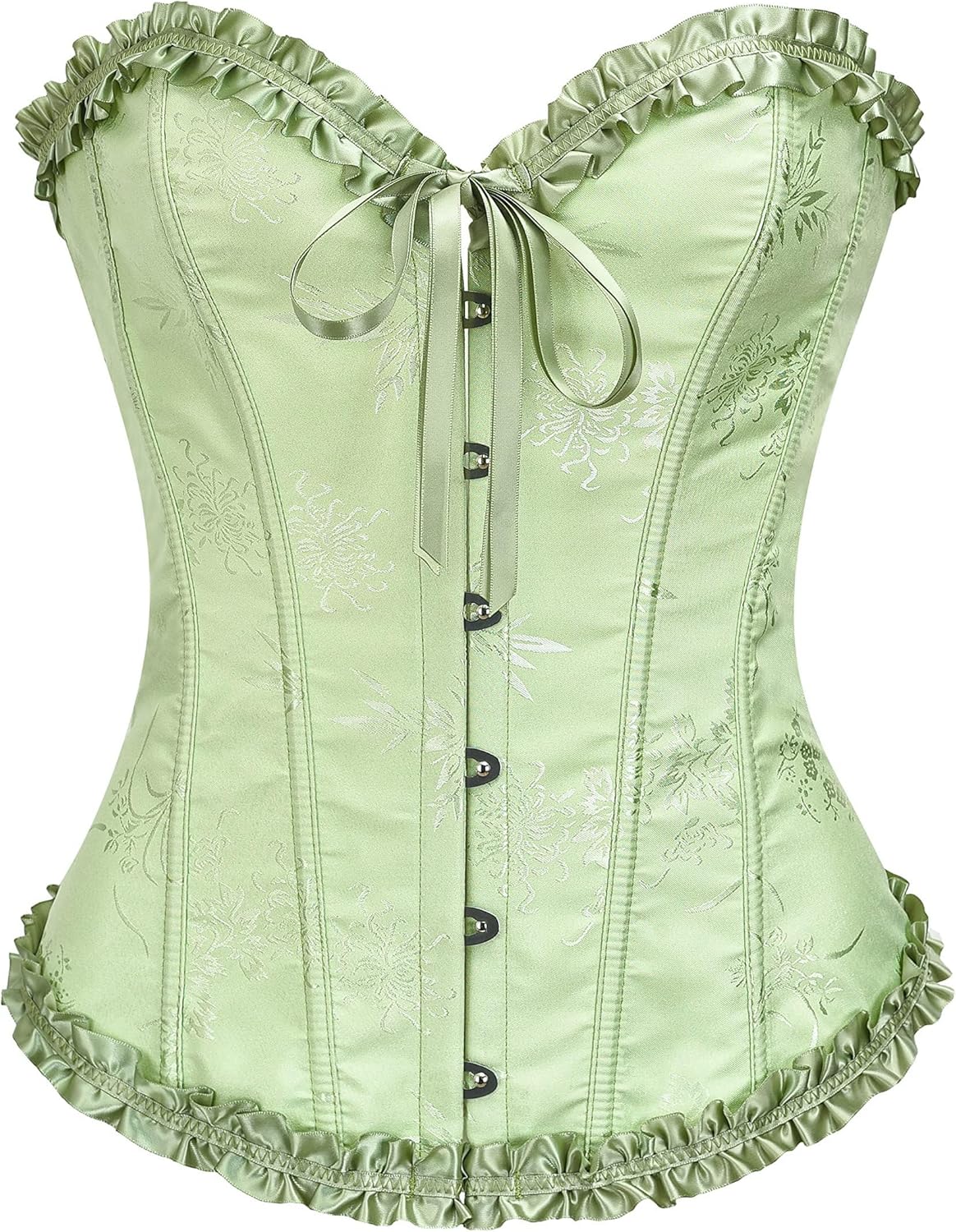 Corset Top for Women - Lace Bustier Shapewear with Push Up Support