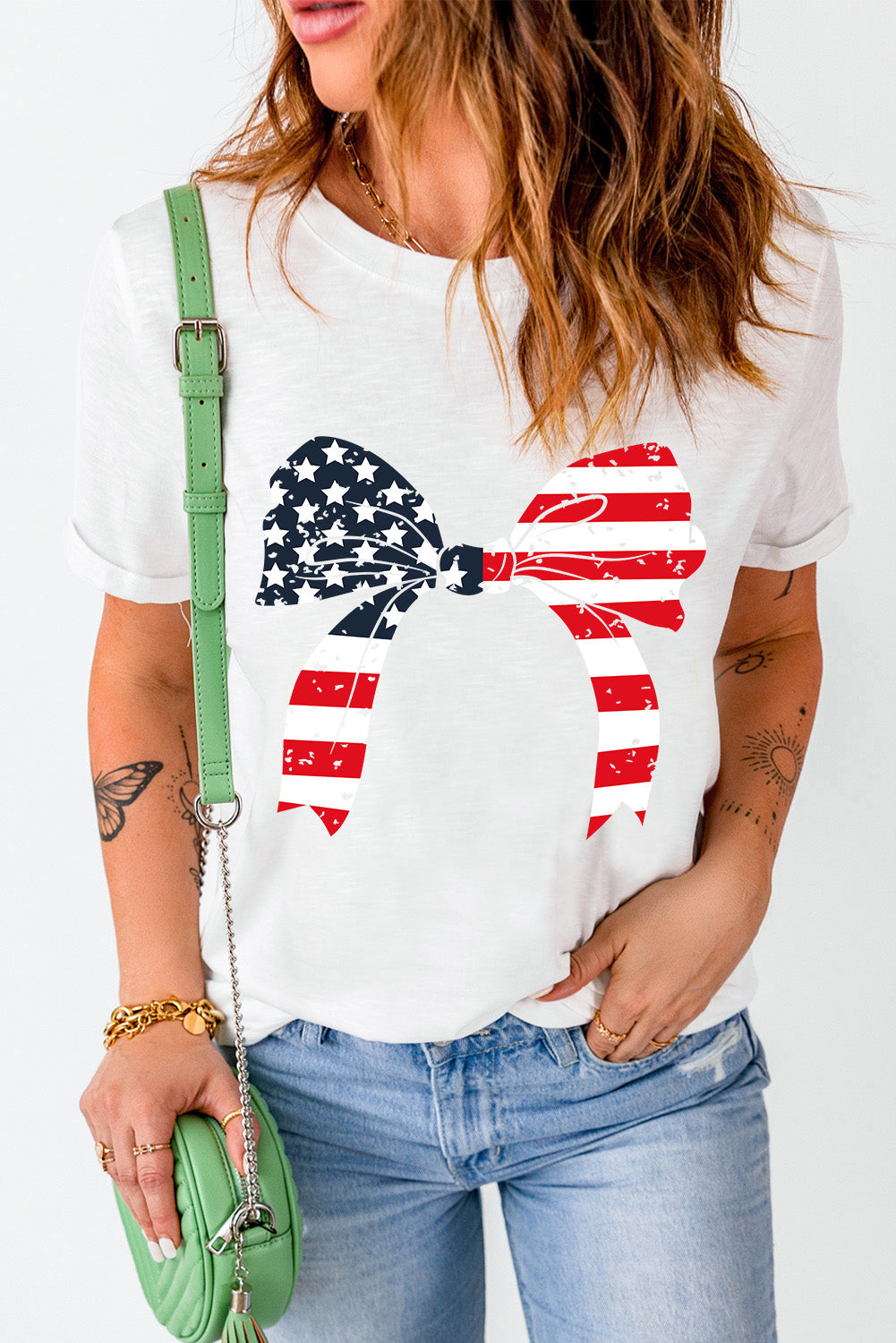Patriotic Bow Tee