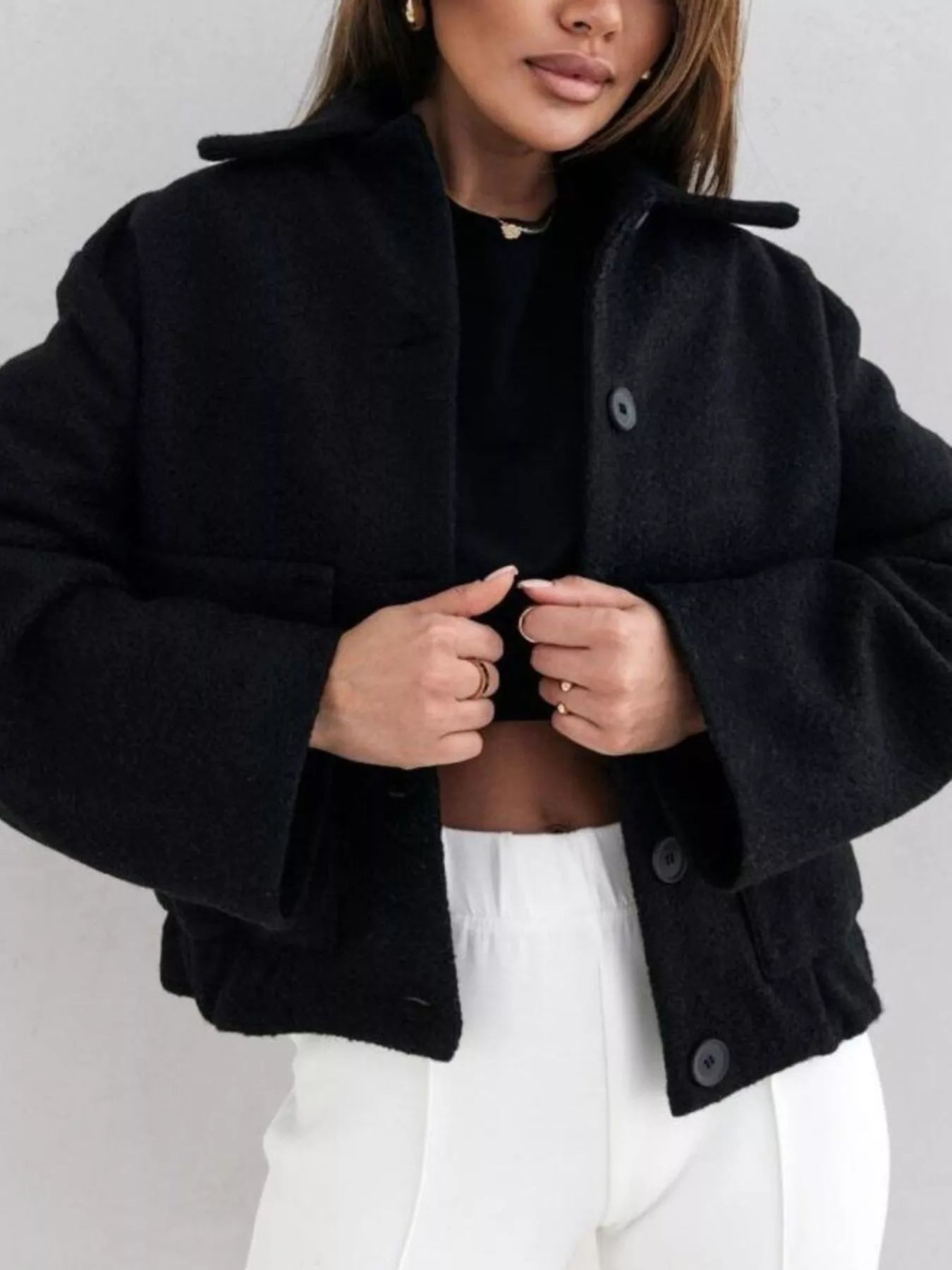 Button-Down Long Sleeve Outerwear