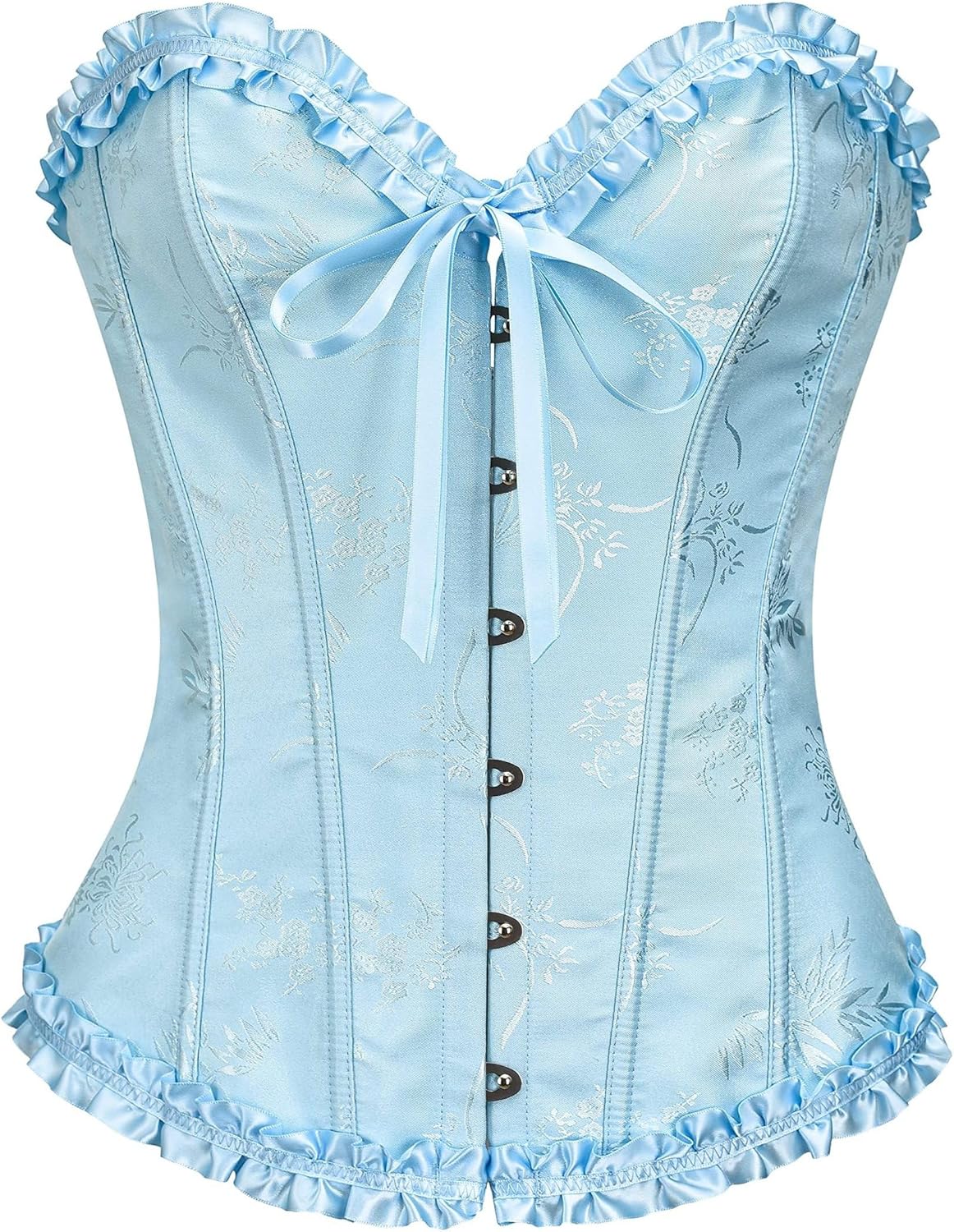 Corset Top for Women - Lace Bustier Shapewear with Push Up Support