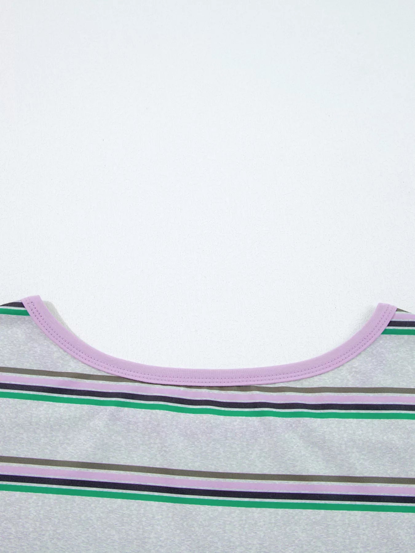 Stripe Oversize Drop Shoulder Long Sleeve Casual Top