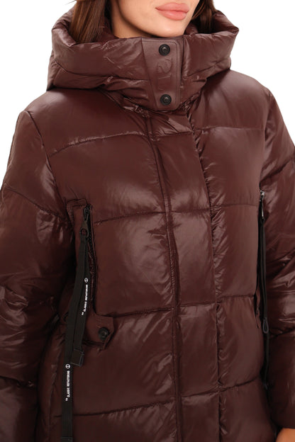 Espresso Shine Insulated Bio-Down Puffer