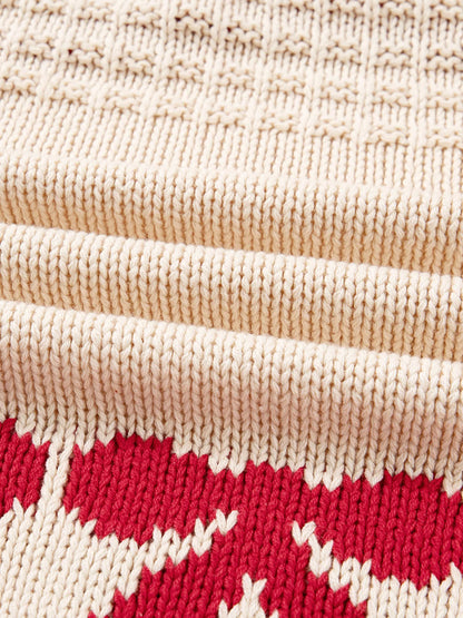 Bow Pattern Textured Open Front Baggy Cardigan