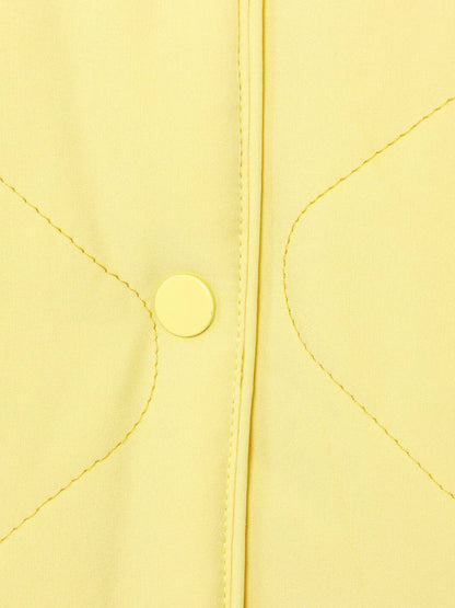 Quilted Lightweight Snap Down Puffer Jacket