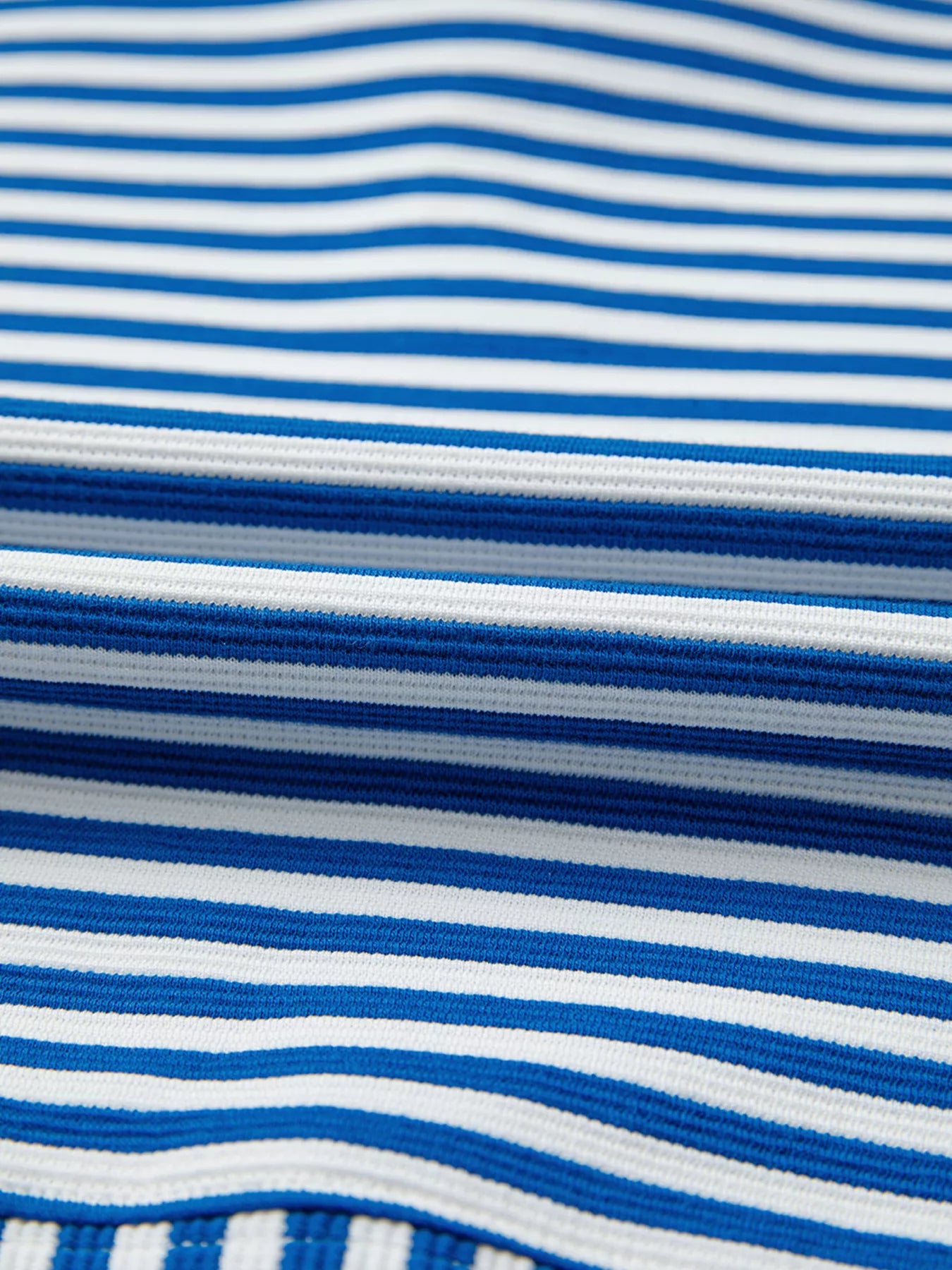 Stripe Quarter Zip Collar Long Sleeve Top