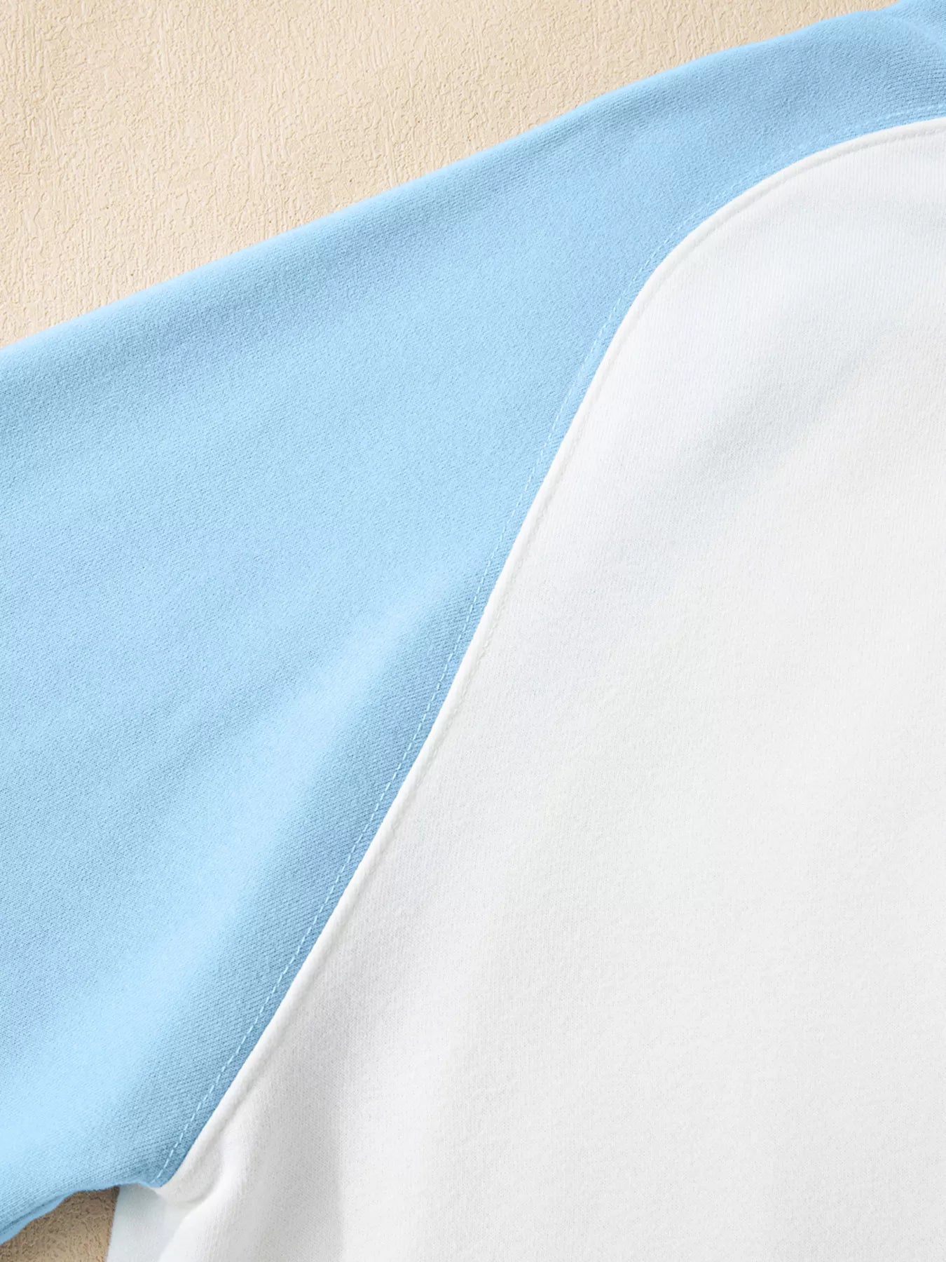 Color Block Snap Buttons Sweatshirt