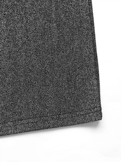 Glitter One Shoulder Long Sleeve Wide Leg Jumpsuit