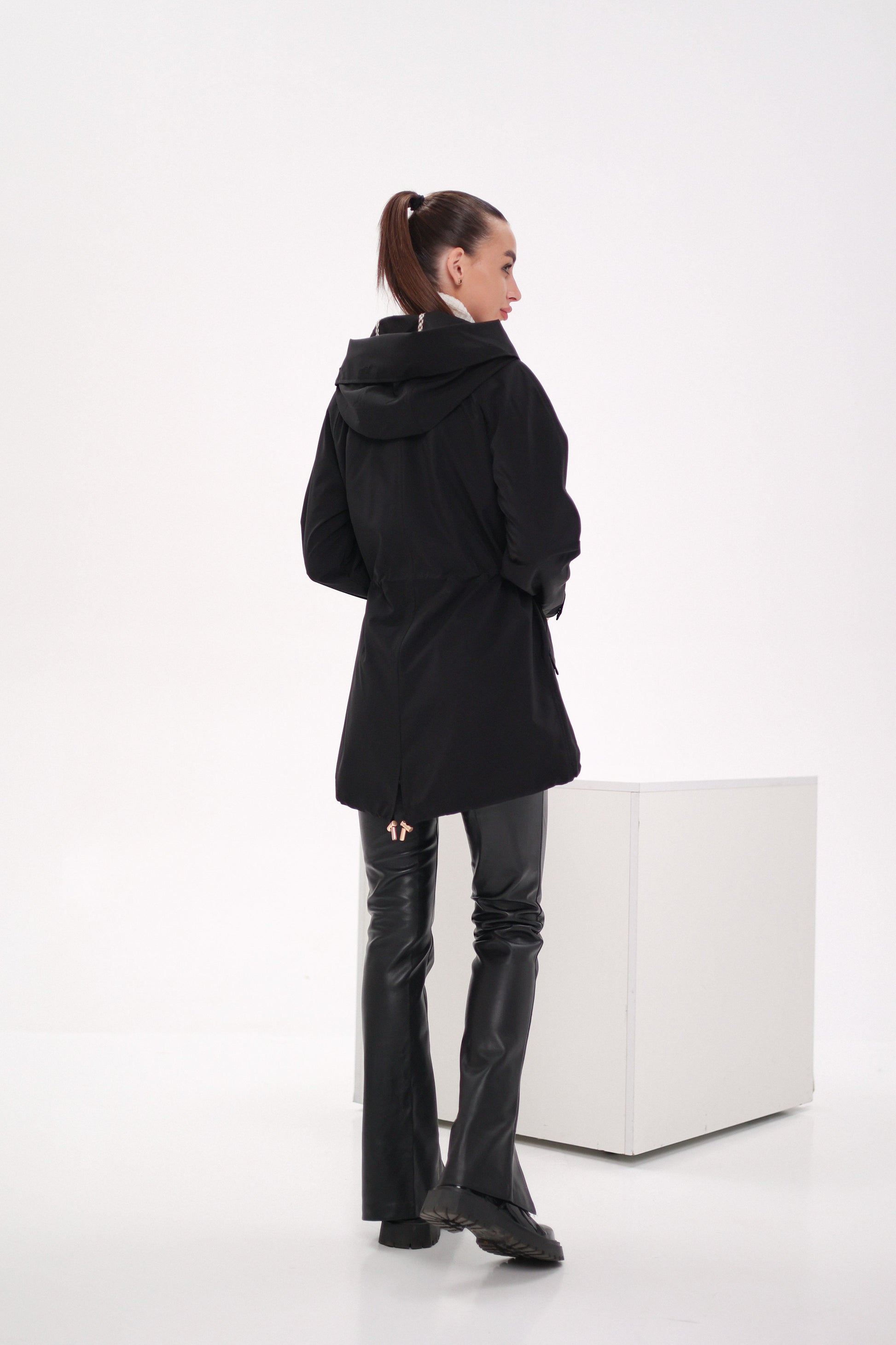 Genuine Scandinavian Mink Fur Parka with Rabbit Fur Insulation