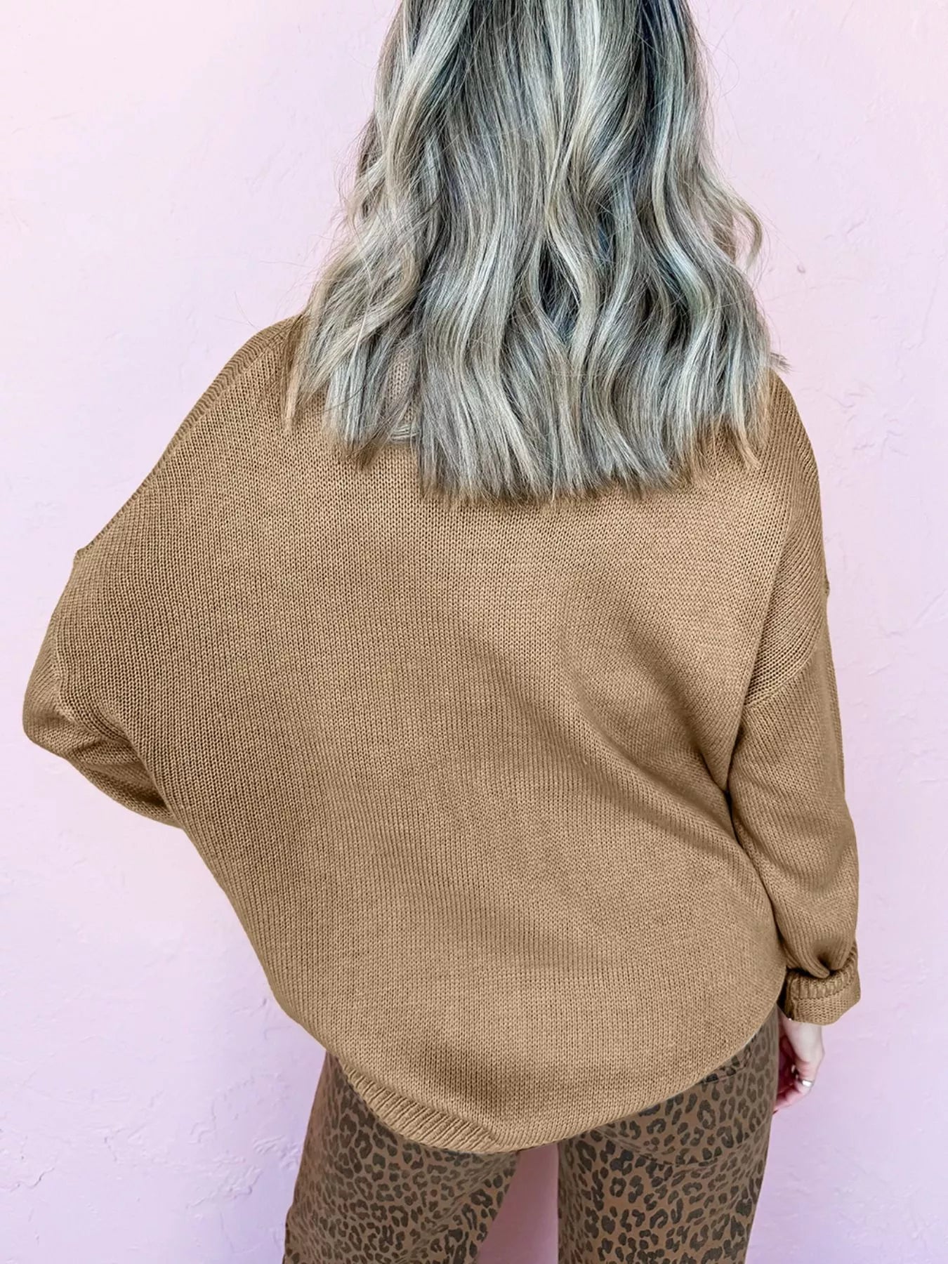 Merry Colorful Dot Detail Christmas Dolman Sweater