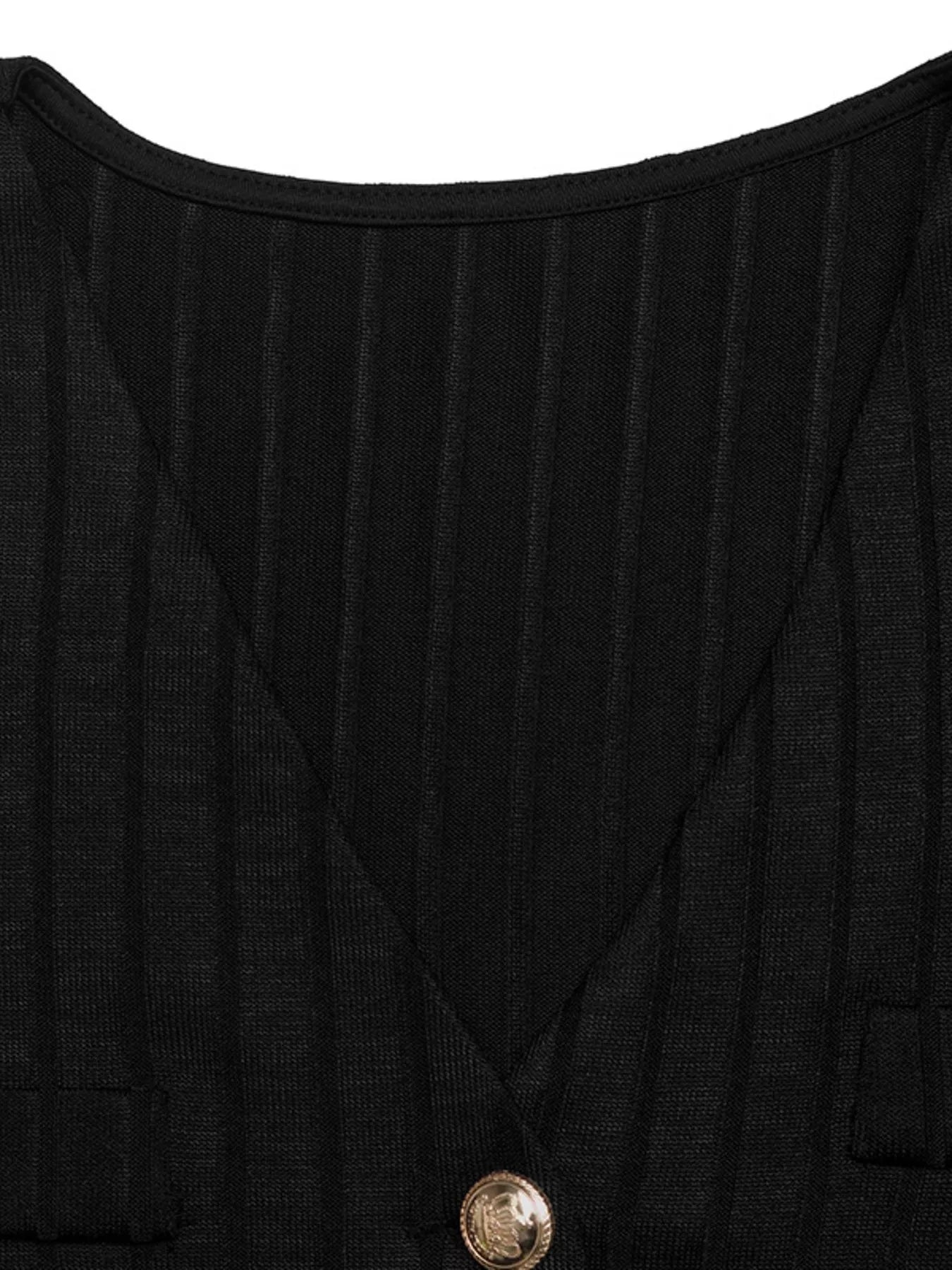 Ribbed Knit Cardigan & Wide Leg Pants Set