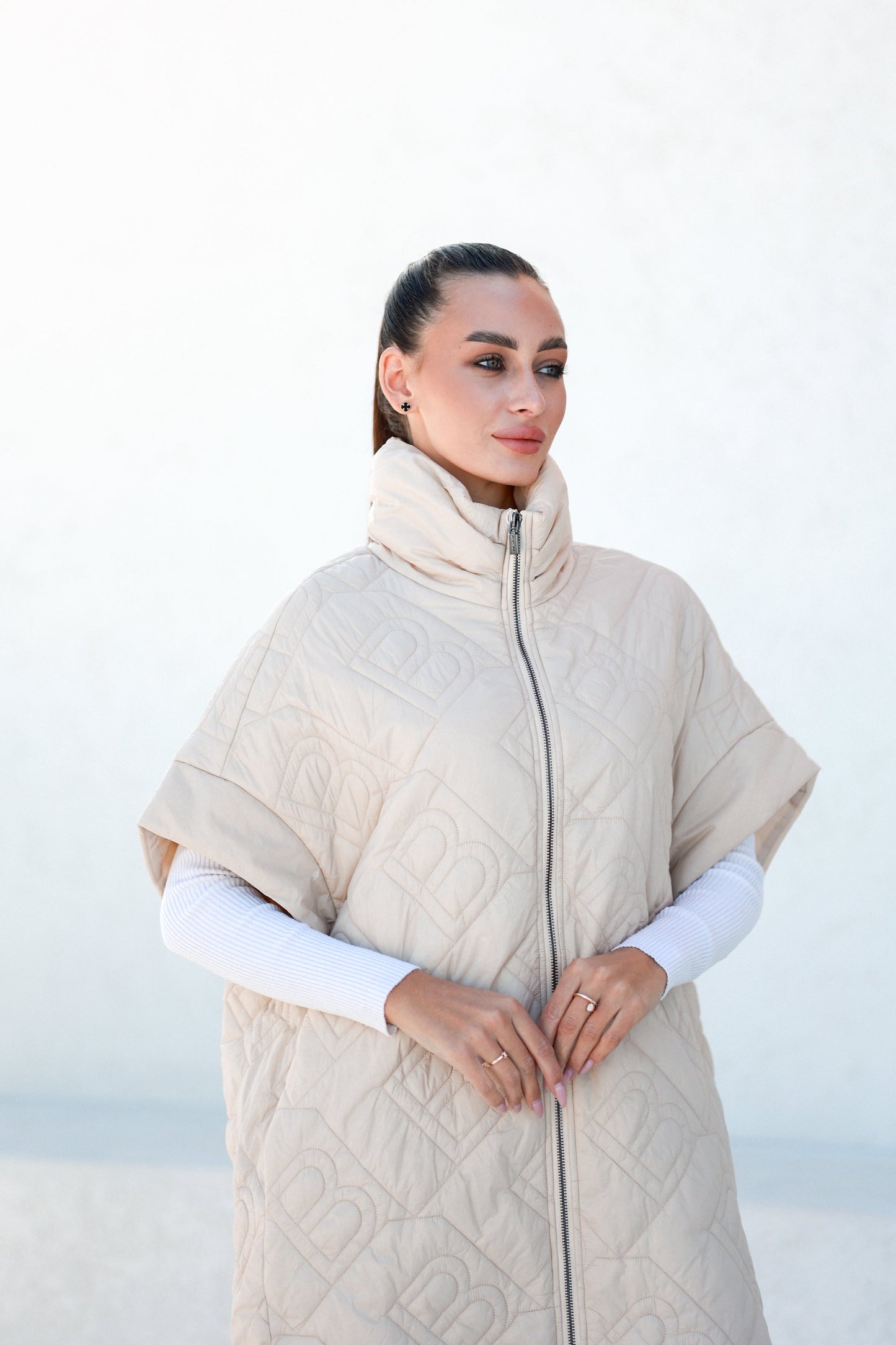 Bianca Relaxed Fit Embossed Vest