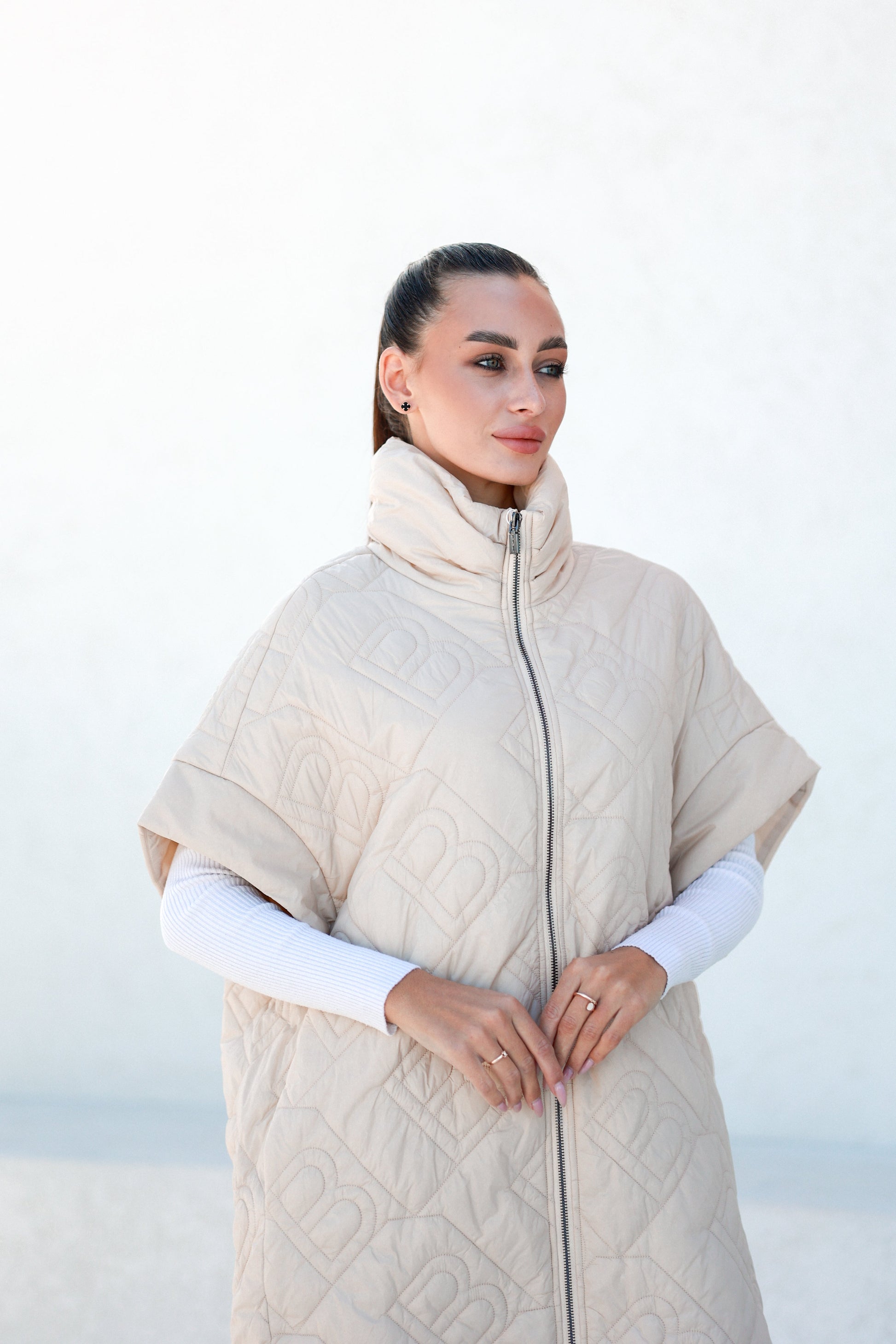 Bianca Relaxed Fit Embossed Vest