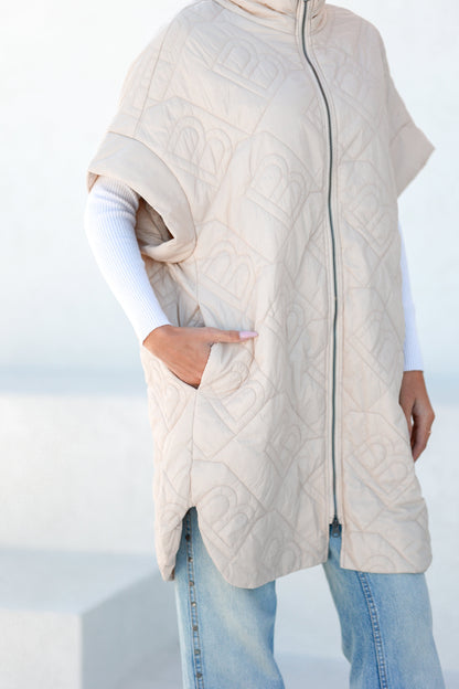 Bianca Relaxed Fit Embossed Vest