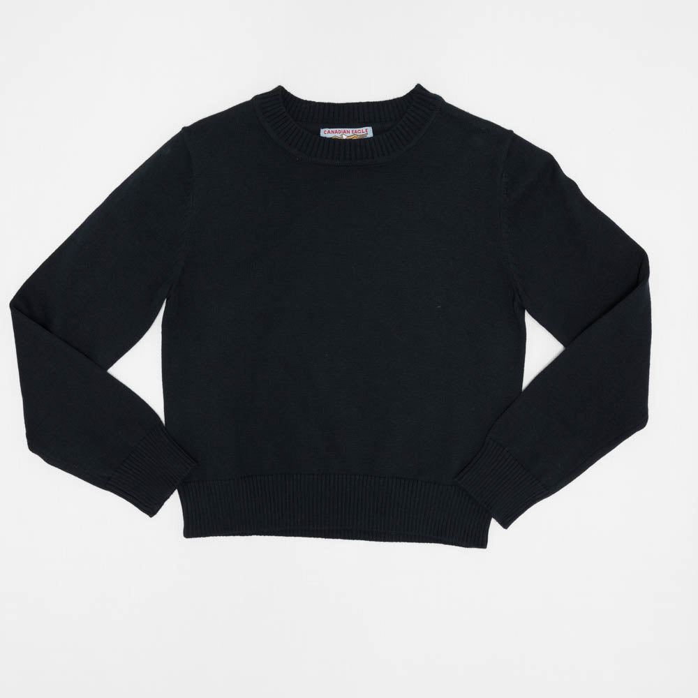 Basic Knit Crewneck Sweater Navy