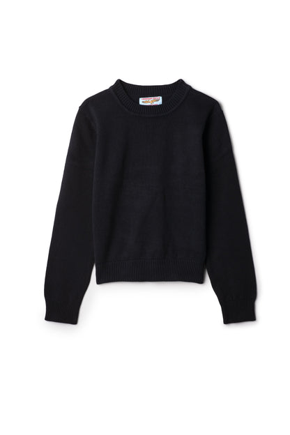 Basic Knit Crewneck Sweater Dark Navy