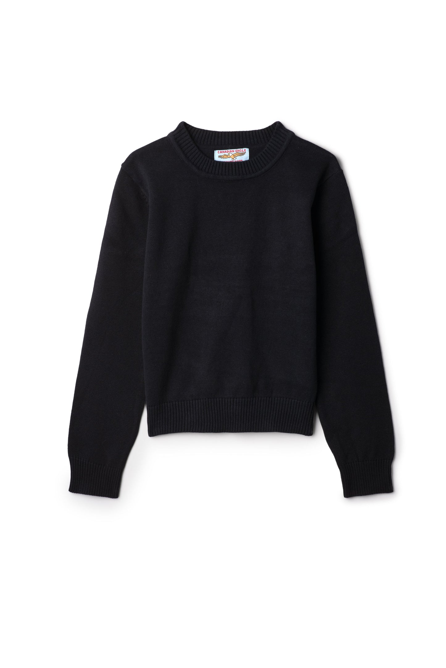Basic Knit Crewneck Sweater Dark Navy
