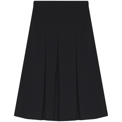 Back Pleat Skirt Dark Navy
