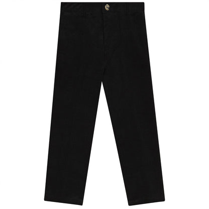 Skinny Fit Corduroy Long Pants Black