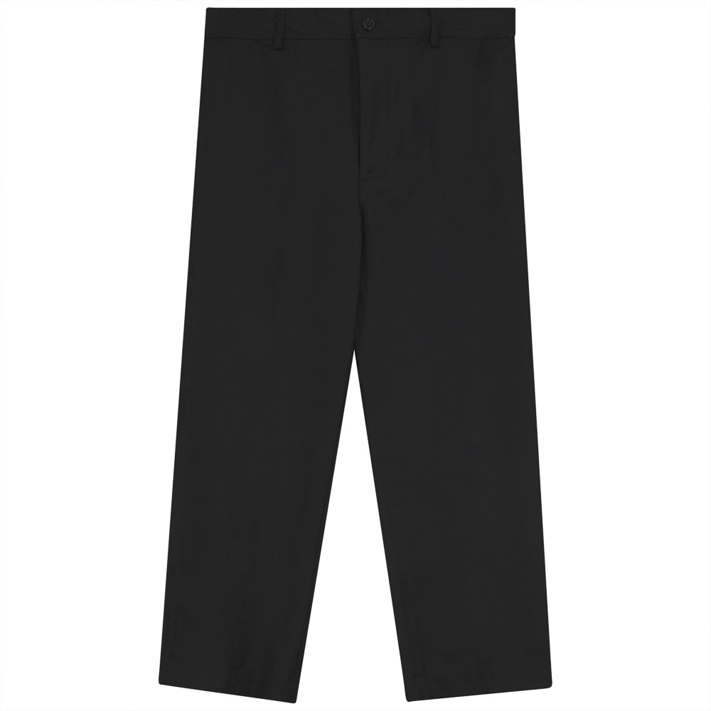 Flat Front Long Pant Black