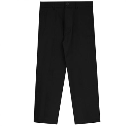 Basic Flat Front Pant Black