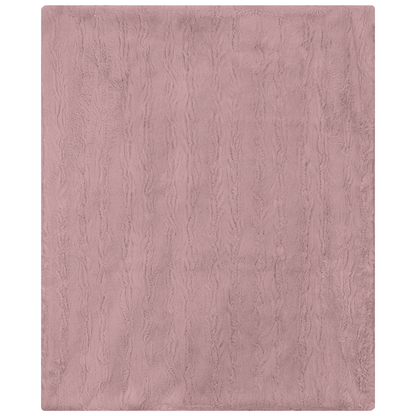 Faux Fur Blanket Pink One Size