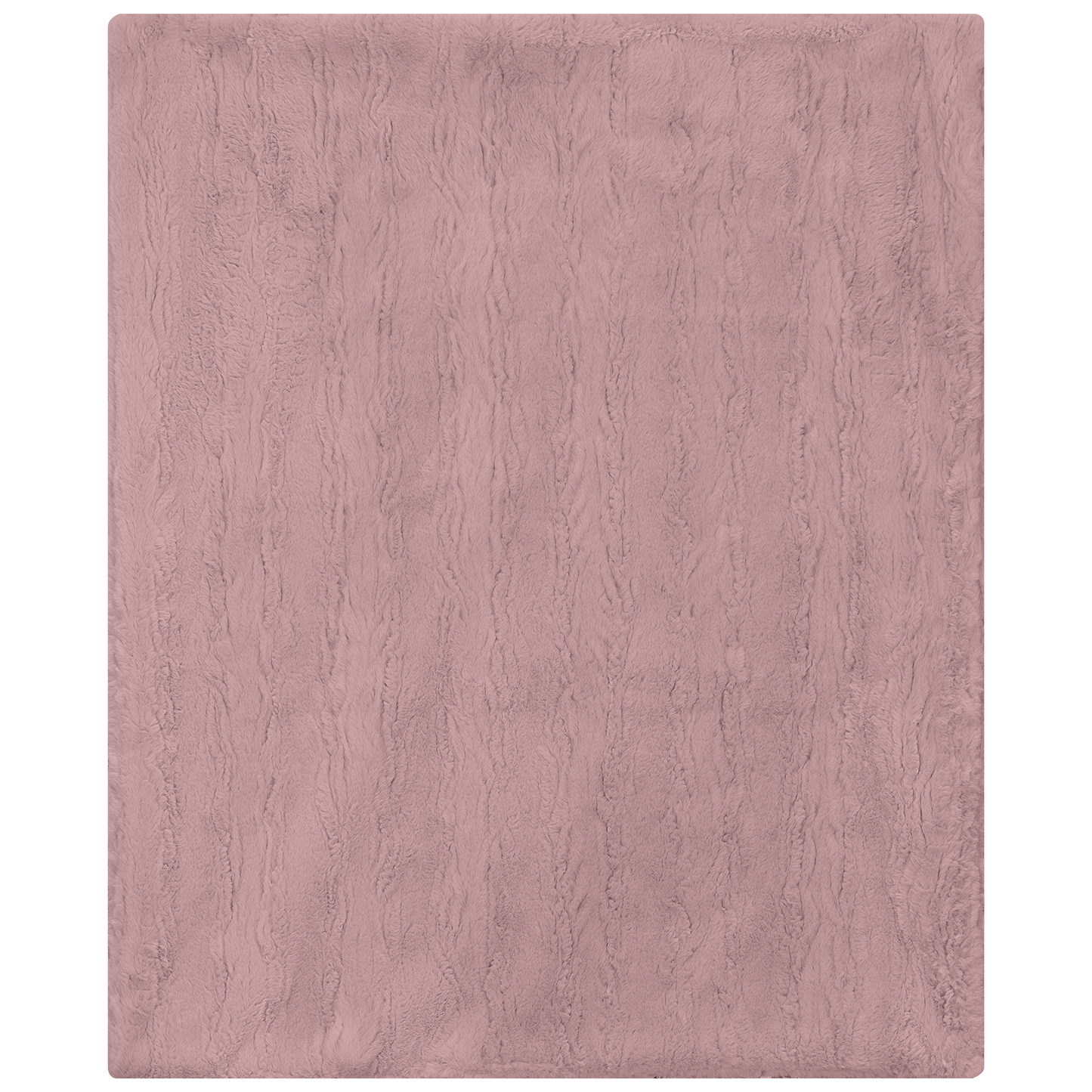 Faux Fur Blanket Pink One Size