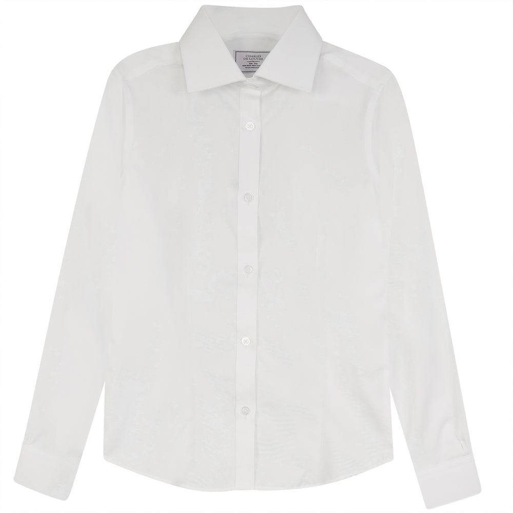 Basic Blouse With Collar White