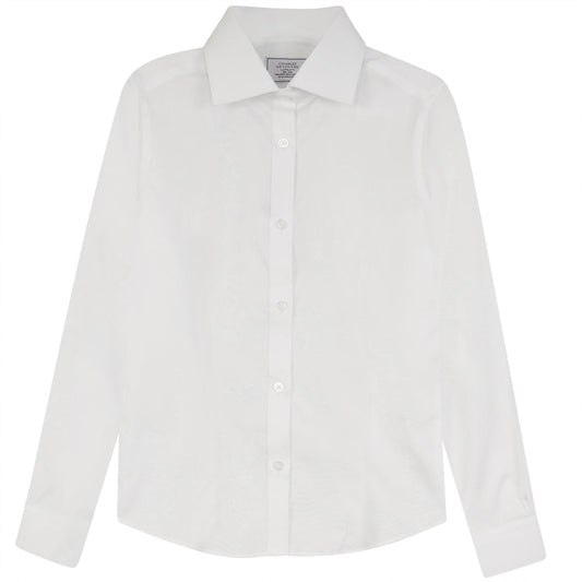 Basic Blouse With Collar White