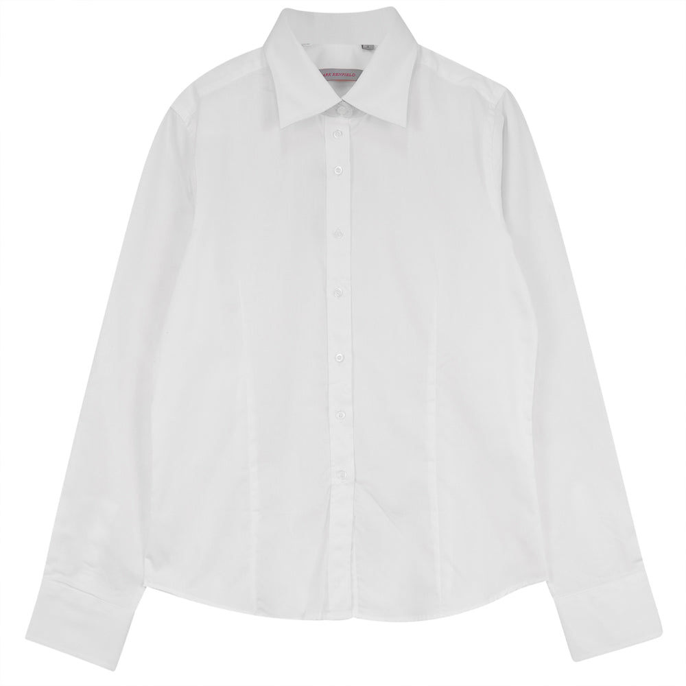 Basic Blouse With Pleats White - 88-1