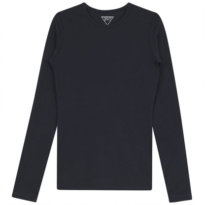 Long Sleeves Crewneck T-Shirt Navy