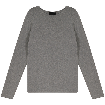 Basic Modal T-Shirt Ash Grey Mix