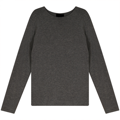 Basic Modal T-Shirt Charcoal Mix