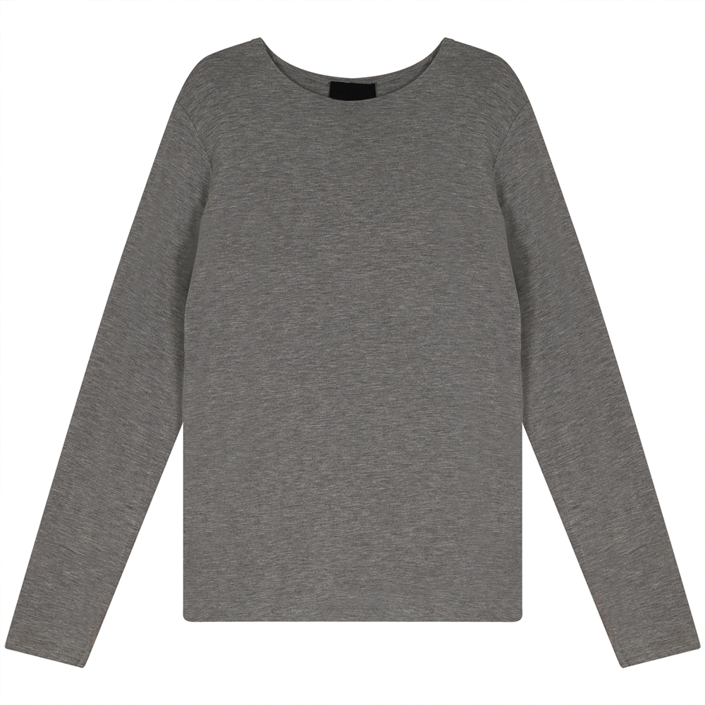 Basic Modal T-Shirt Grey Mix