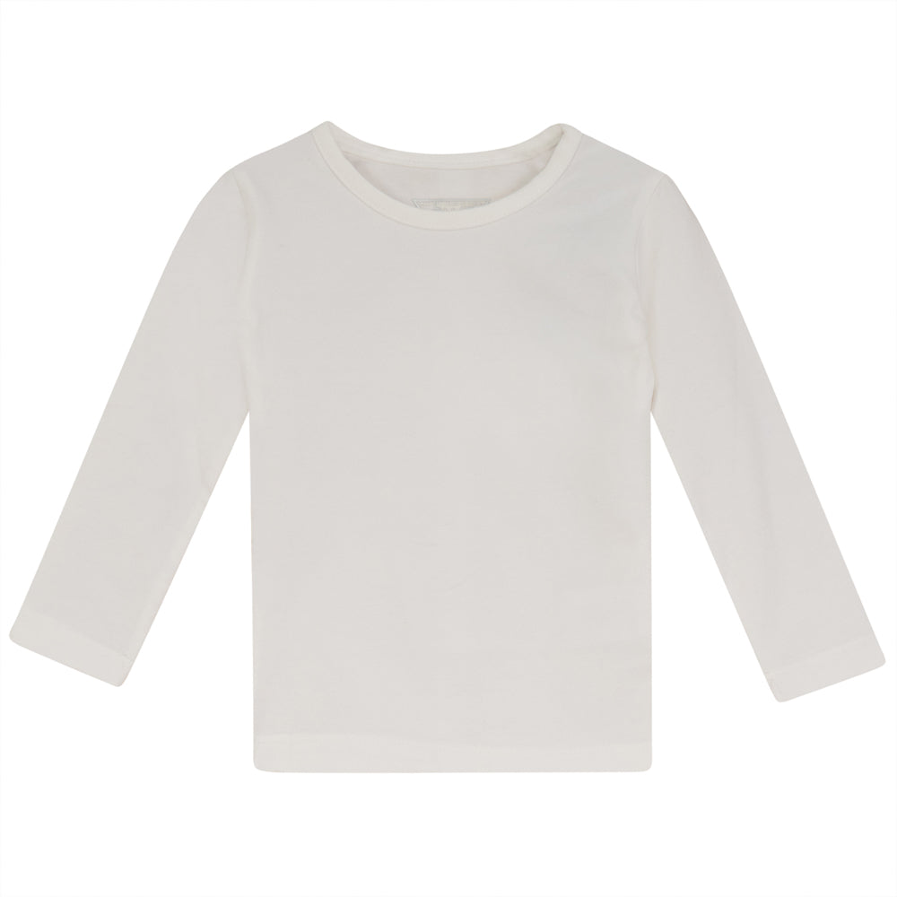 Long Sleeves Crewneck T-Shirt Off White