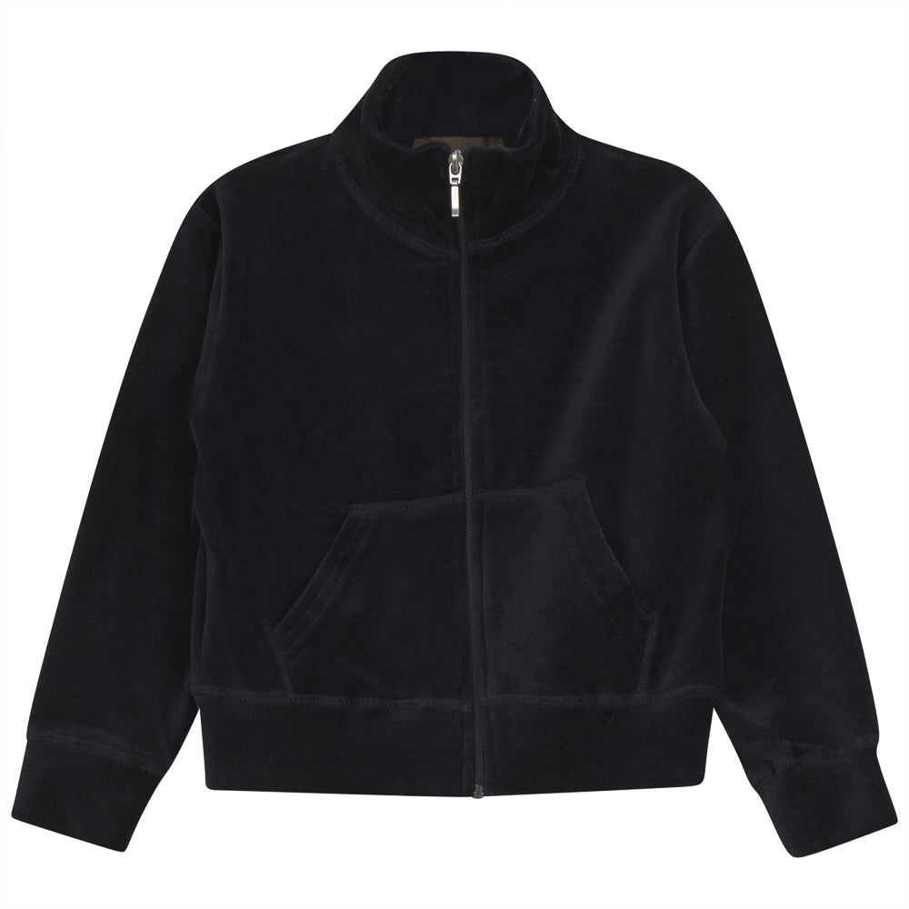 Cardigan With Collar Dark Navy