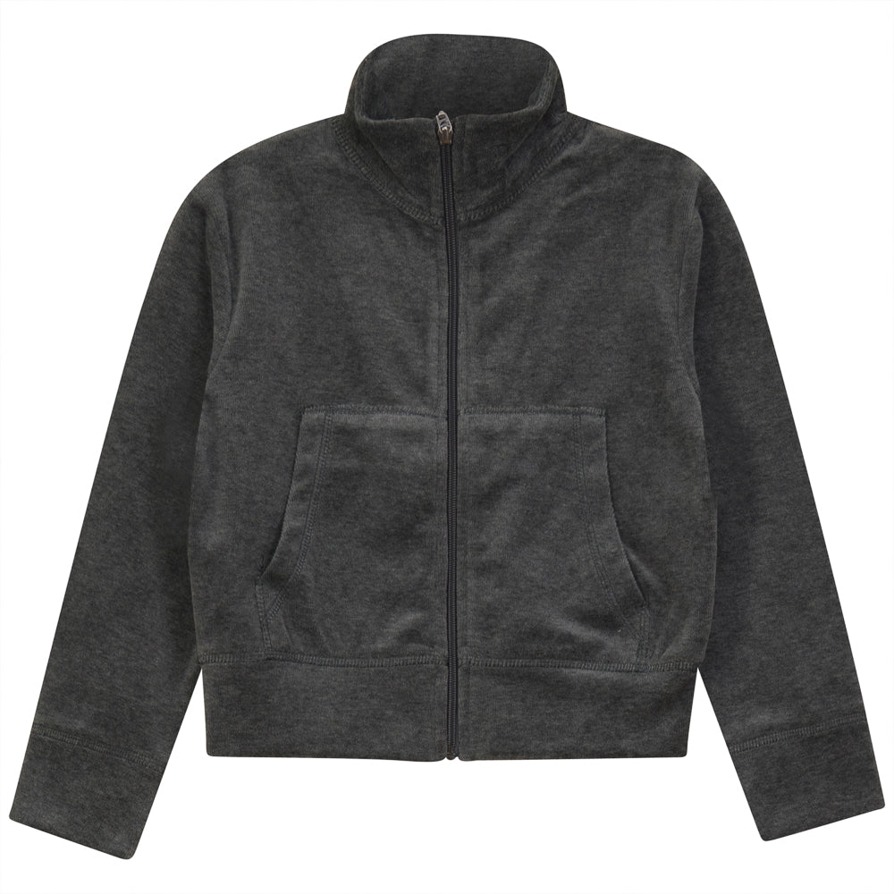 Cardigan With Collar Grey Mix