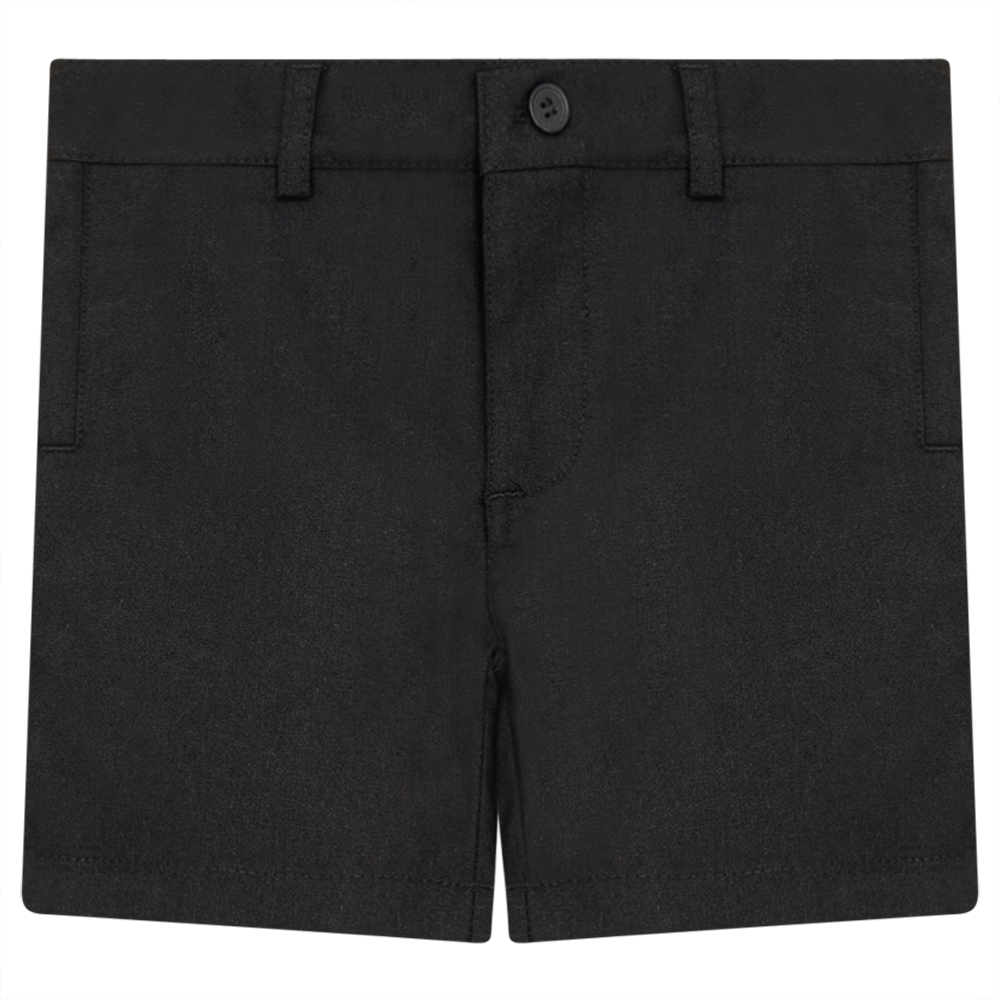 Linen Short Pant Black