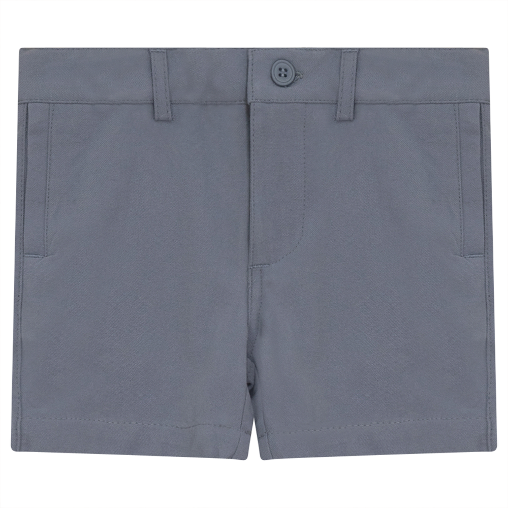 Linen Shorts Blue Grey