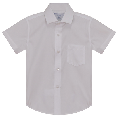 Short Sleeves Basic Shirt White